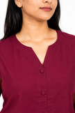 Minimal Sleeveless Dress ( Maroon )