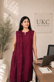 Classic Dupatta Set ( Maroon )