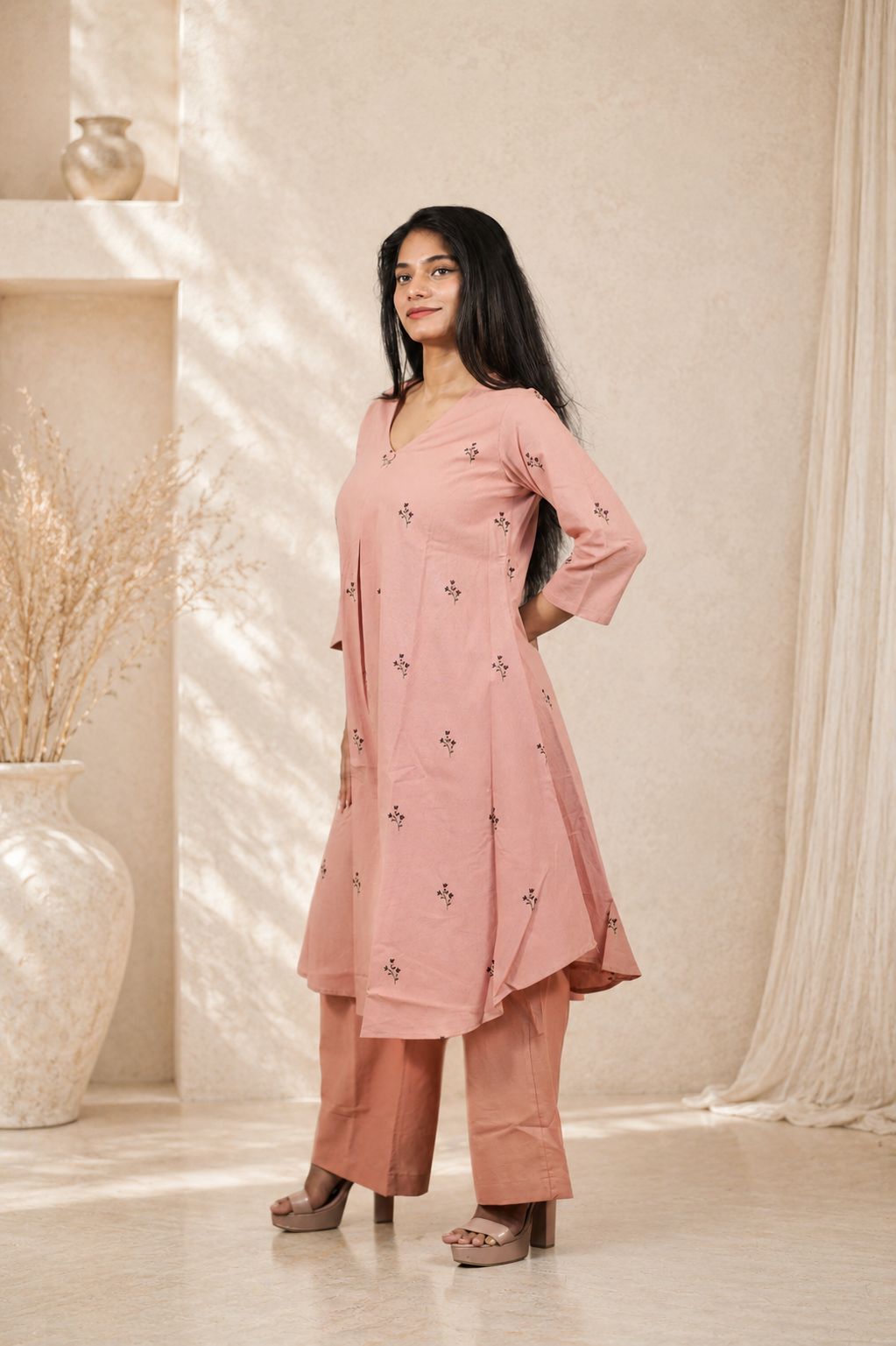 A-Line Printed Kurta Set