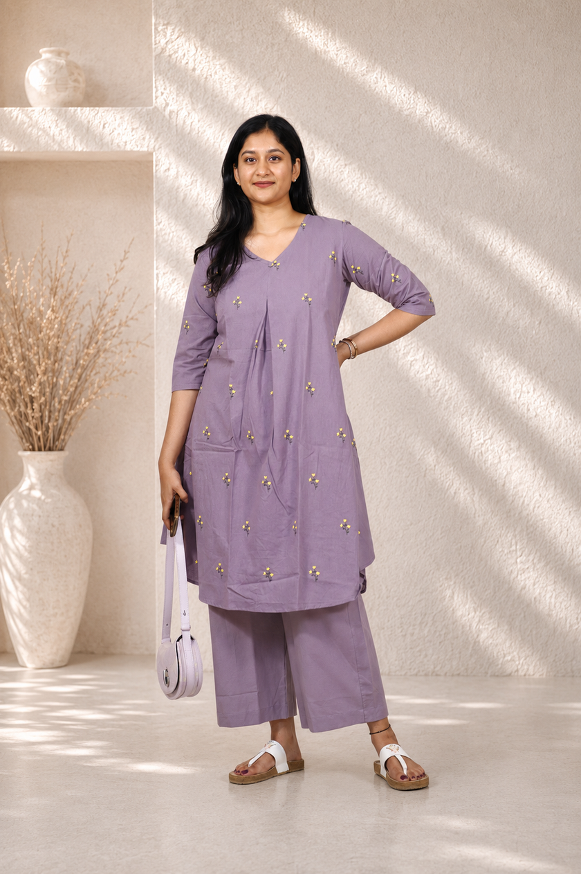 A-Line Printed Kurta Set