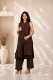 Classic Dupatta Set ( Brown )