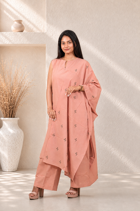 Straight Plain Kurta Set with Dupatta