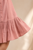Minimal Sleeveless Dress ( Peach )